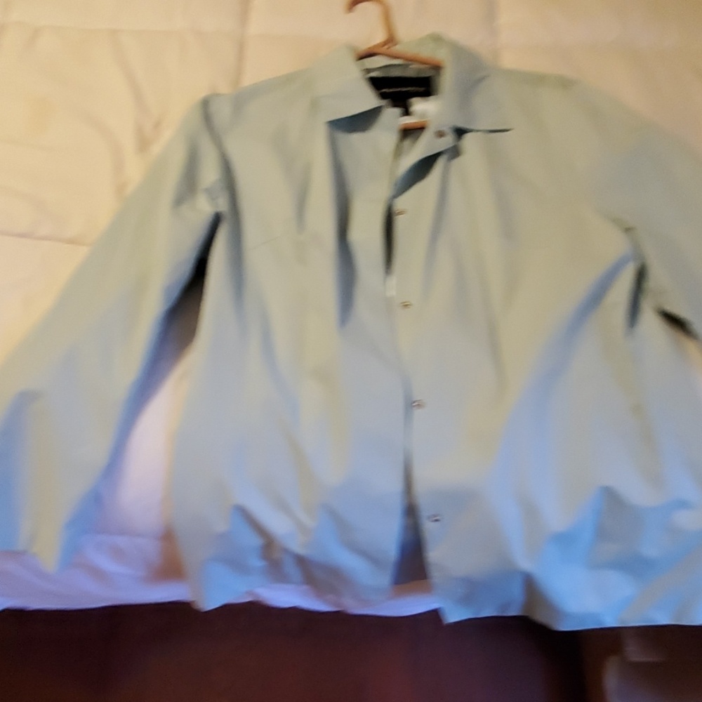 Turquoise  lined raincoat - Picture 2 of 4